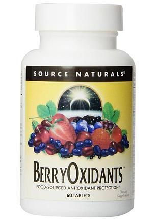 Растительная антиоксидантная защита, berry oxidants, source naturals, 60 таблеток