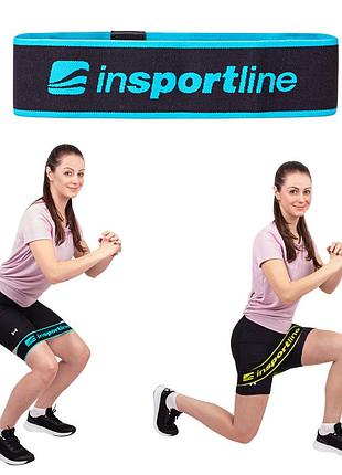 Стрічка-еспандер для вправ insportline hiplop m чорно-синя