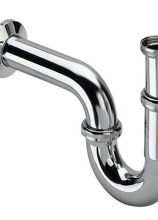 Сифон для раковини viega 1 1/4″х1 1/4″ хром трубний б/г 305611