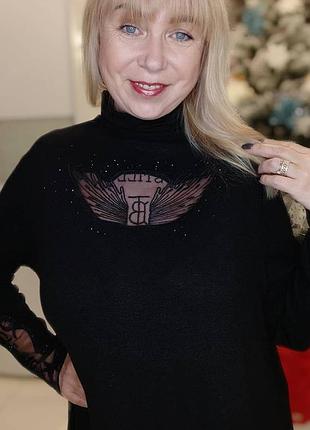 Ефектне коктейльне плаття з кристалами туреччина люкс якість батал вечірній ошатне