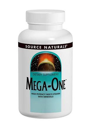 Комплекс витаминов и минералов, mega-one, source naturals, 30 таблеток