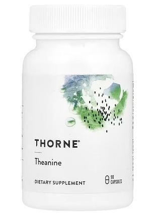 Теанин, theanine, thorne, 90 капсул