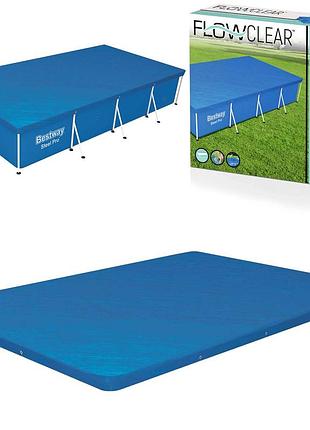 Накрытие для каркасного бассейна bestway 58107 400 x 211 см