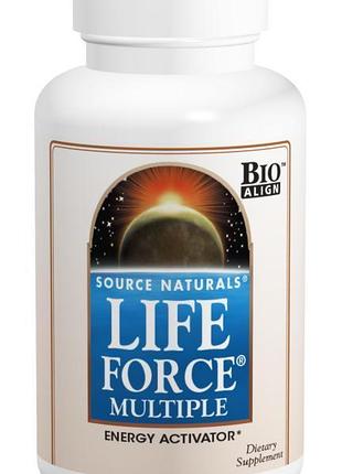 Мультикомплекс для поддержания энергии, life force, source naturals, 120 капсул
