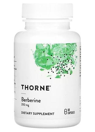 Берберин, 200 мг, berberine, thorne, 60 капсул