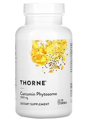 Фітосоми куркуміну thorne curcumin phytosome (meriva), 1000 мг, 120 капсул — для суглобів, серця та шлунково-кишкового тракту