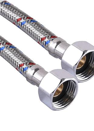Шланг нержавіюча сталь eco fix 1/2″х1/2″ вв 2,0 м epdm