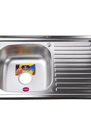 Мийка кухонна mira mr 8050 l d decor left