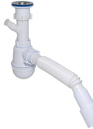 Сифон waterstal а-40059 для мойки 1 1/2| с отводом под стиральную машину