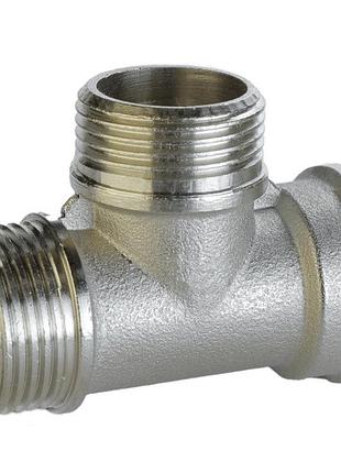 Тройник 3/4| вз никелированный nt445s optimum