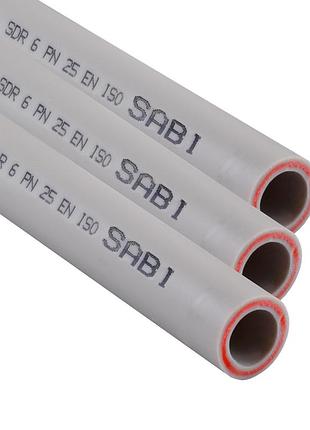 Труба sabi ppr fiber pipe ф50*8.4mm pn 25 со стекловолокном