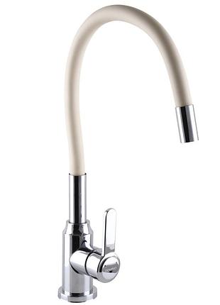 Смеситель для кухни domino ellipse dcc-203l-beige