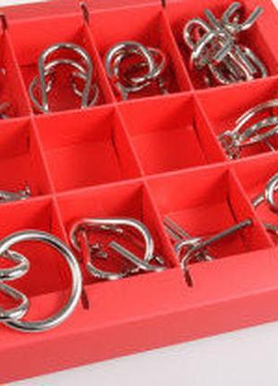 Набір головоломок 10 metall puzzles red eureka 3d puzzle 473358, 10 головоломок