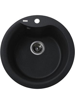 Гранитная мойка globus lux orta графит 485мм-а0001