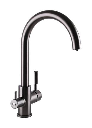 Смеситель для кухни под осмос globus lux lazer gllr-0333-11-graphite