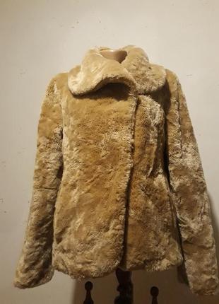 Полушубок иск мех, короткий l, xl