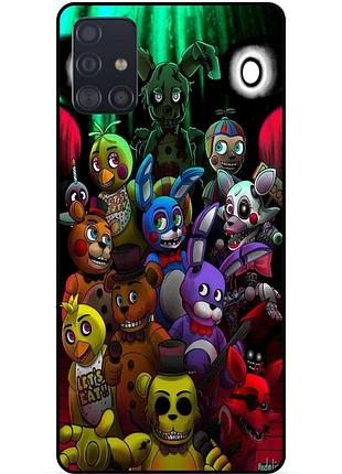 Силіконовий бампер чохол для samsung a71 з малюнком freddy фредді аніматроніки