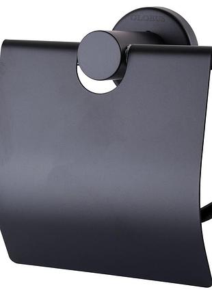 Тримач для туалетного паперу globus lux bs8410 чорний матовий sus304
