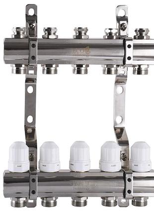 Колектор з регуляторами та кріпленням eco 001с 1″x5