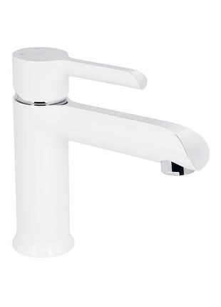 Смеситель для раковины qtap grand qtgrawcr001f chrome/white