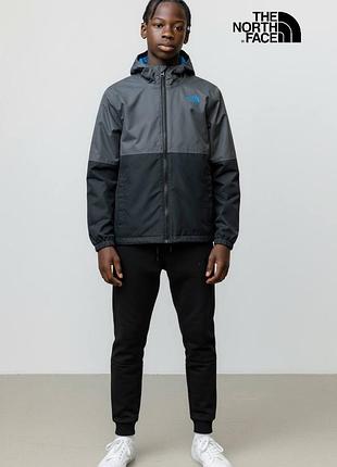 Оригинальная детская подростковая мембранная ветровка the north face водозащитная водоотталкивающая на мальчика куртка норт фейс детский дождевик _1