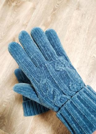 Велюровые перчатки