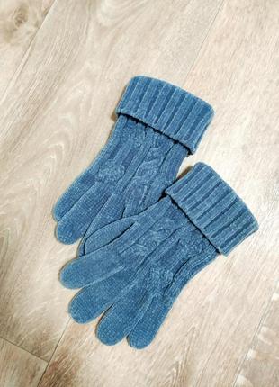 Велюровые перчатки2 фото