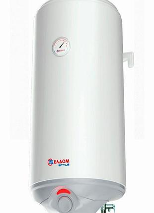 Электрический бойлер eldom style 80 slim 72268w (80л) / накопительный водонагреватель элдом