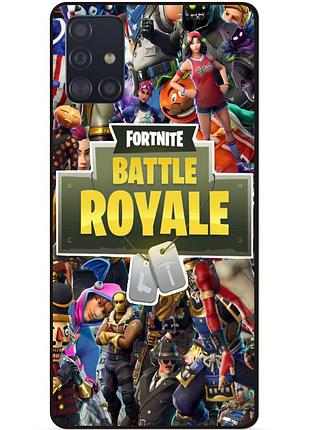 Чехол силиконовый бампер для samsung a51 игра fortnite фортнайт