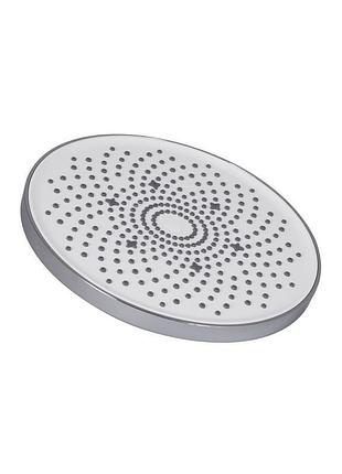 Лейка для верхнего душа qtap hlavova d 230 мм округлая qthla107crm45787 chrome/white