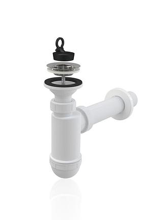 Сифон для умивальника d40 з нержавіючою решіткою d63 (kollerpool)