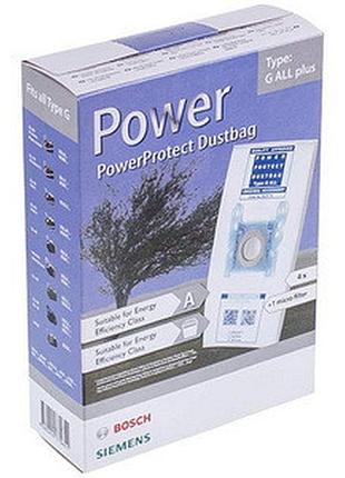 Мішки type g all + фільтр bbz41fgall пилососа bosch, siemens 17000816 (576863)