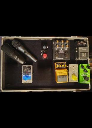 Микрофоны akg, sennheiser и эффекты для гитары boss, tc electronic, ehx,beta aivin, joyo, donner.
