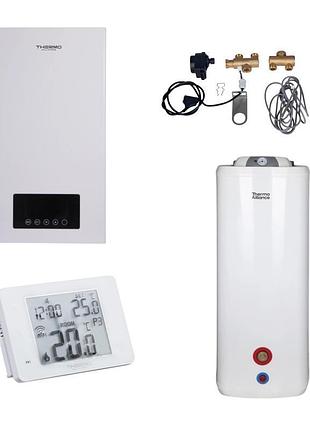 Комплексне рішення thermo alliance для котельної: електричний котел 8 квт + комплект бойлера + комбінований підлоговий