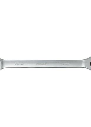 Ключ рожково-накидный трещеточный 24мм crv polished sigma (6022241)