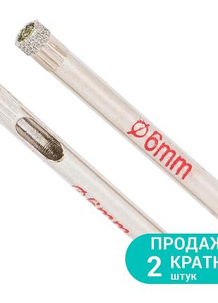 Коронки алмазные по керамике и стеклу ø6мм (кратно 2шт) sigma (1541061)