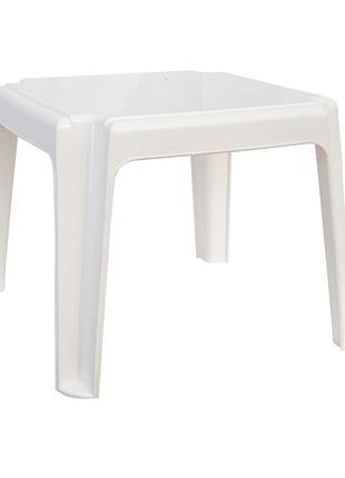 Столик для шезлонга irak plastik 45x45 білий