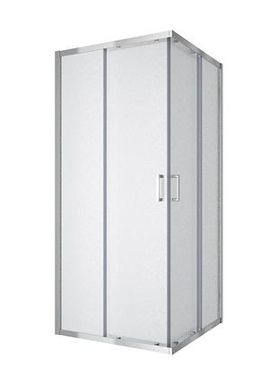 Душова кабіна розсувна, квадратна line cube 900*900мм, хром, cкло 6мм grape