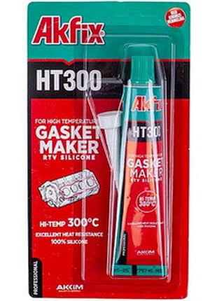 Герметик силіконовий akfix ht300 50g (термостійкий) червоний