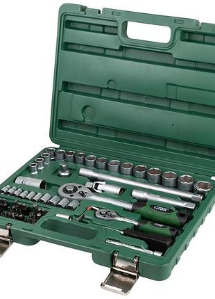 Набор насадок торцевых и бит 1/4", 1/2" 72шт grad (6004245)