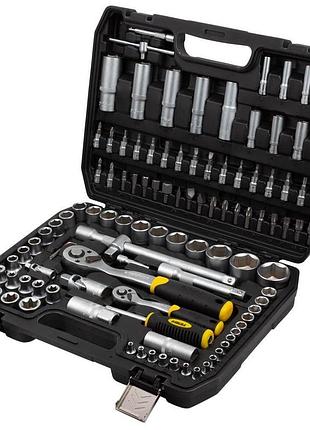 Набор насадок торцевых и бит 1/4", 1/2" 110шт crv mid sigma (6003771)