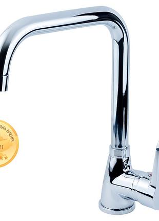 Змішувач hl ø35 для кухні г-гусак на гайці aquatica hl-4b230c (9734110)