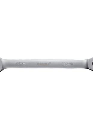 Ключ рожково-накидный трещеточный 22мм crv polished sigma (6022221)