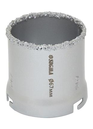 Коронка кольцевая с вольфрамовым напылением 67мм sigma (1512151)
