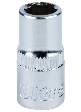 Насадка шестигранная короткая 1/4" 7мм crv ultra (6060072)