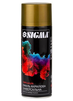 Эмаль аэрозольная акриловая 400мл ral 1036 золотой глянец sigma (2736851)