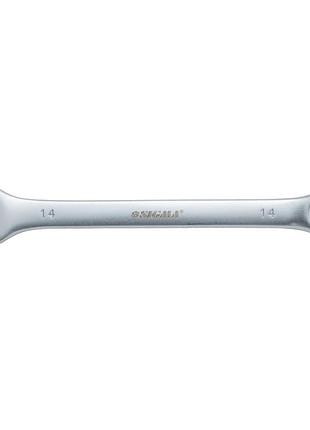 Ключ рожково-накидный 14мм crv satine с подвесом sigma (6021591)