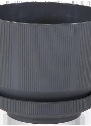 Горшок для цветов lux 3,3 л антрацитовый