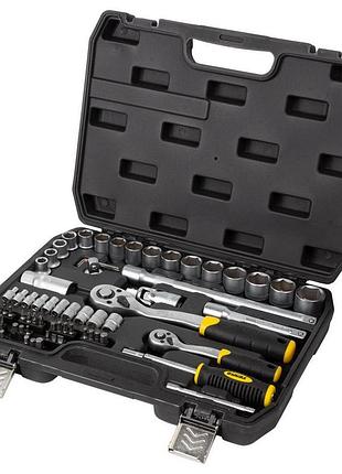Набор торцевых насадок и бит 1/4", 1/2" 72шт crv mid sigma (6003741)