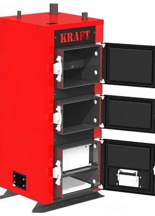Надёжный бюджетный котел длительного горения крафт kraft k 20, электронное управление, без горелки